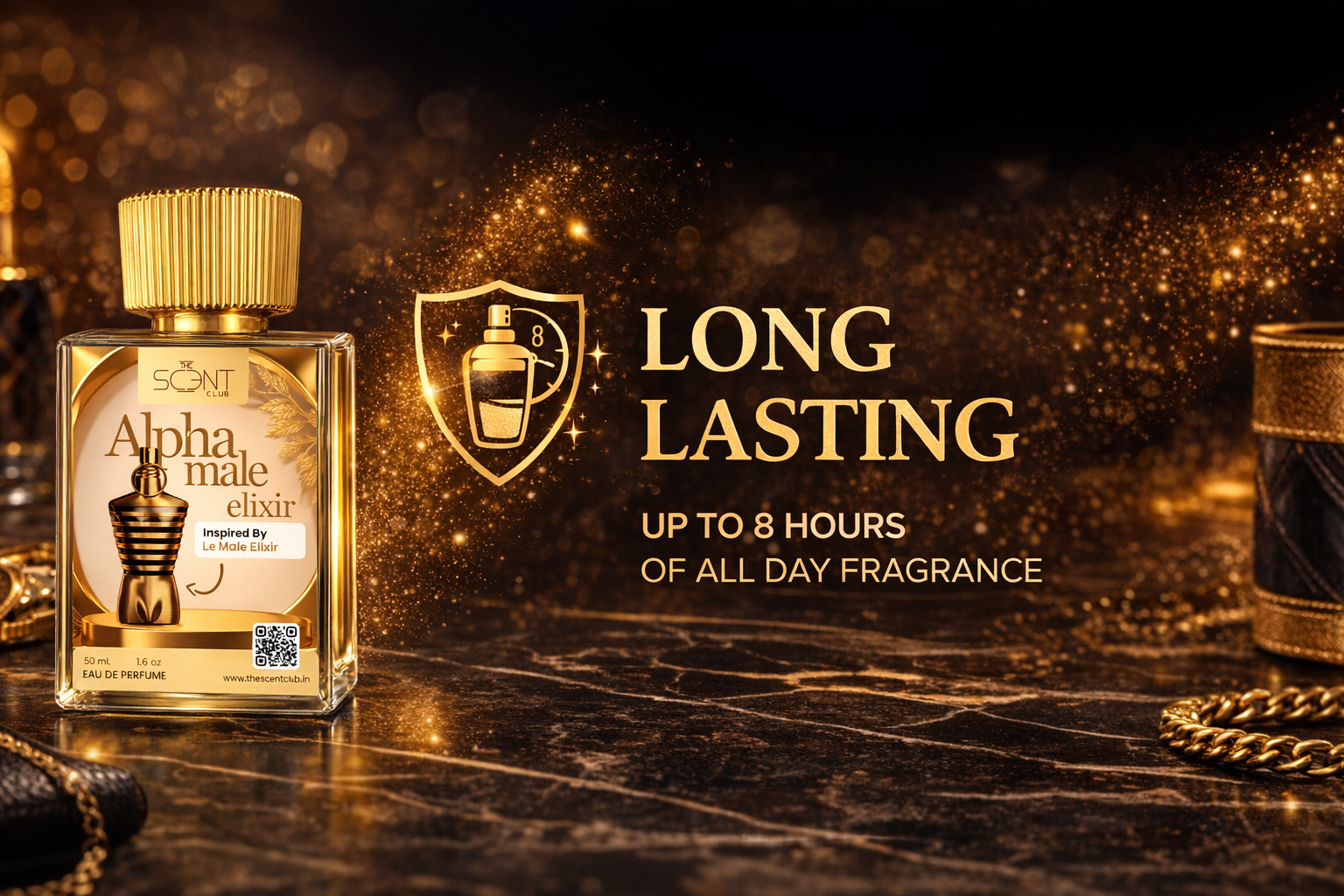 Alpha Male Elixir Inspired by JPG Le Male Elixir - Eau De Perfume banner