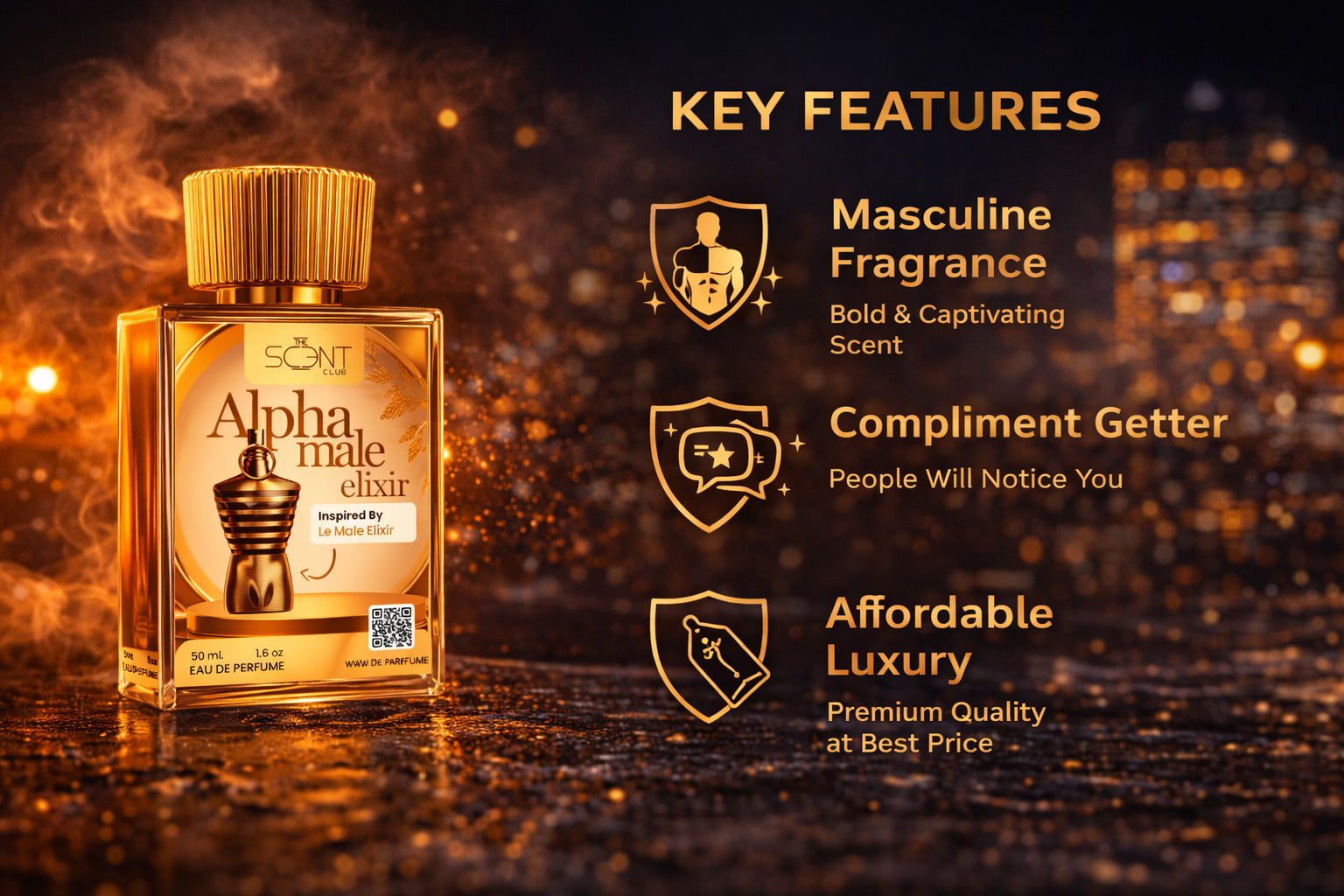 Alpha Male Elixir Inspired by JPG Le Male Elixir - Eau De Perfume banner